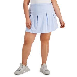 Grayson Threads Black Trendy Plus Size Tennis Skort - Xenon Blue Size 3X
